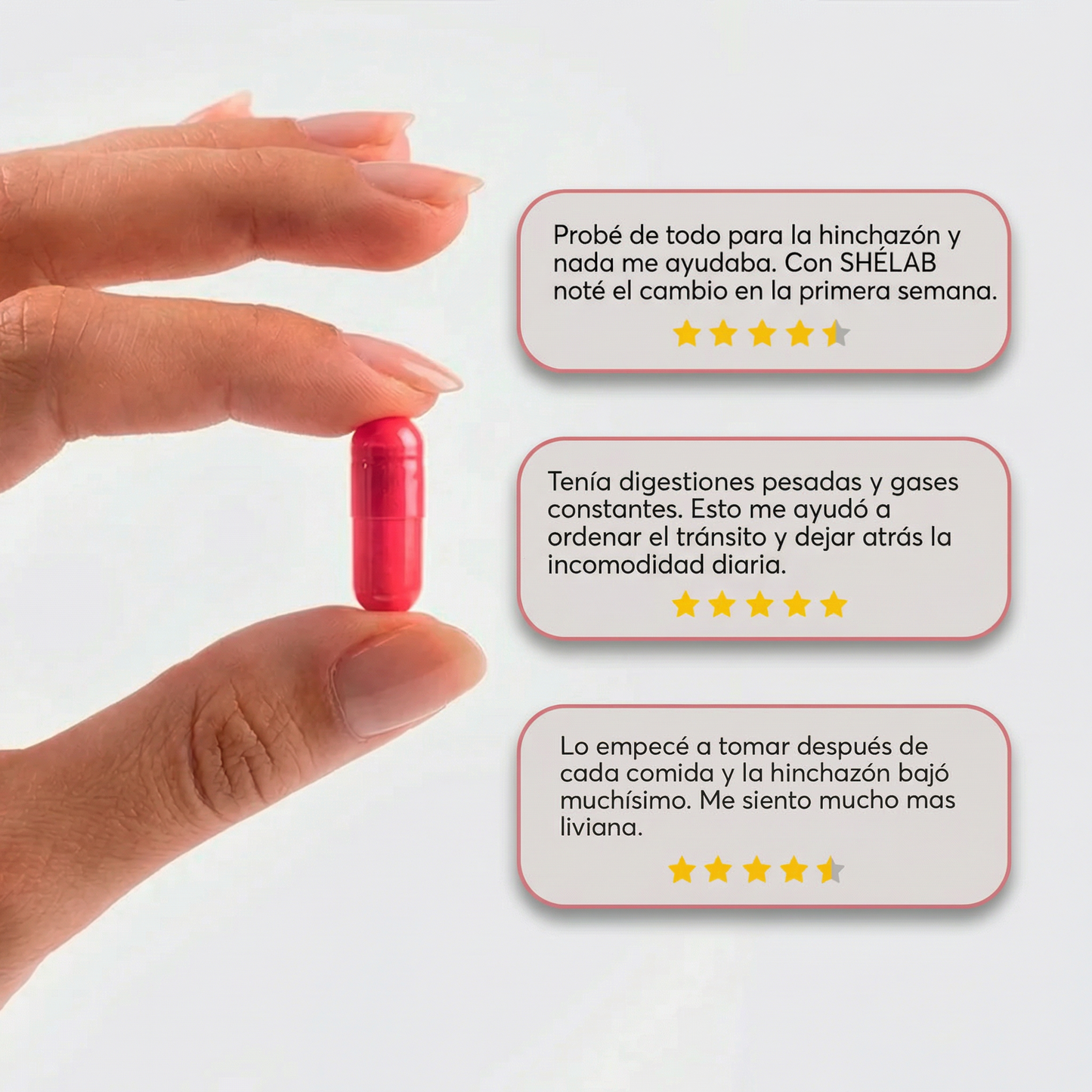 SHÉLAB® | Menos hinchazón y más liviandad | 60 cápsulas
